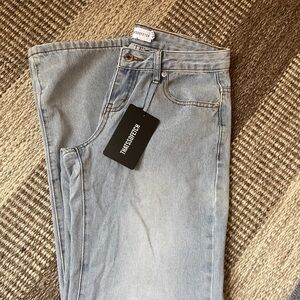 Thatssofetch Lowrise wide leg blue Jean